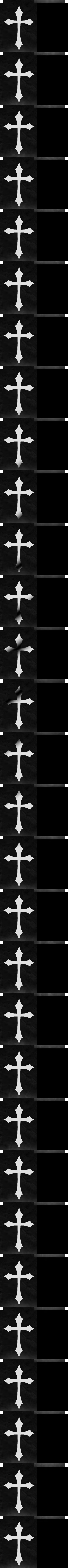 Nufuli Black Pointed Cross